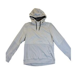 Layer 8 Hoodie Mens Medium Gray Thermal-8 Fleece Lined Pullover